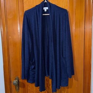 Croft & Barrow Women's Dark Blue Open Cardigan